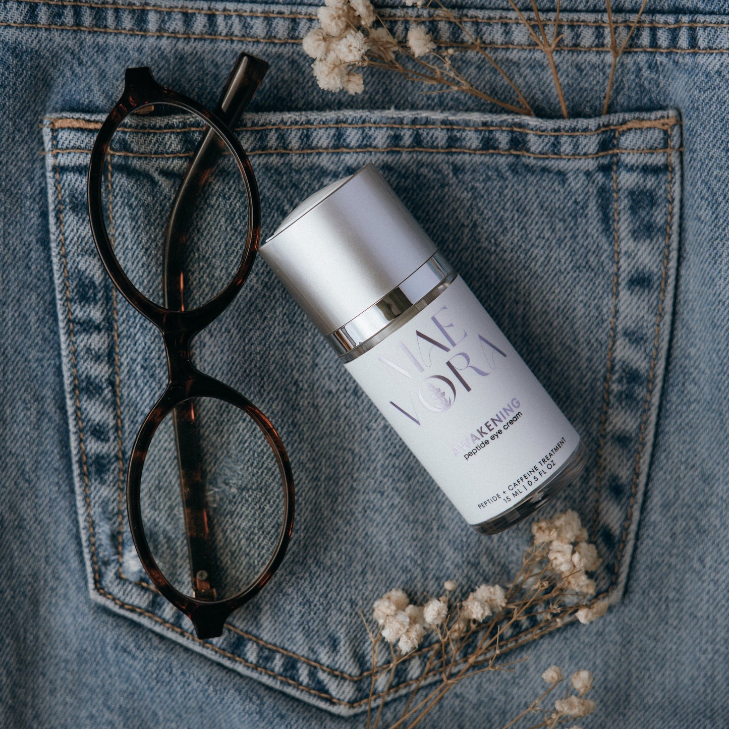 Awakening Peptide Eye Cream | Peptide Under-Eye Treatment for Dark Circles & Puffiness (0.5 oz)