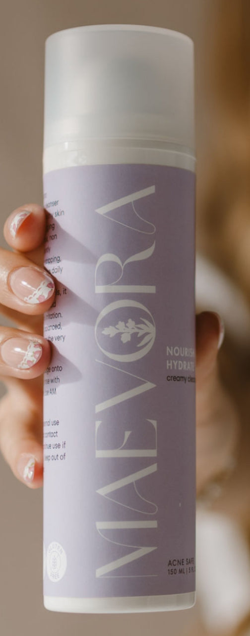 Nourish & Hydrate Creamy Cleanser – Gentle Hydrating Face Wash (5oz)